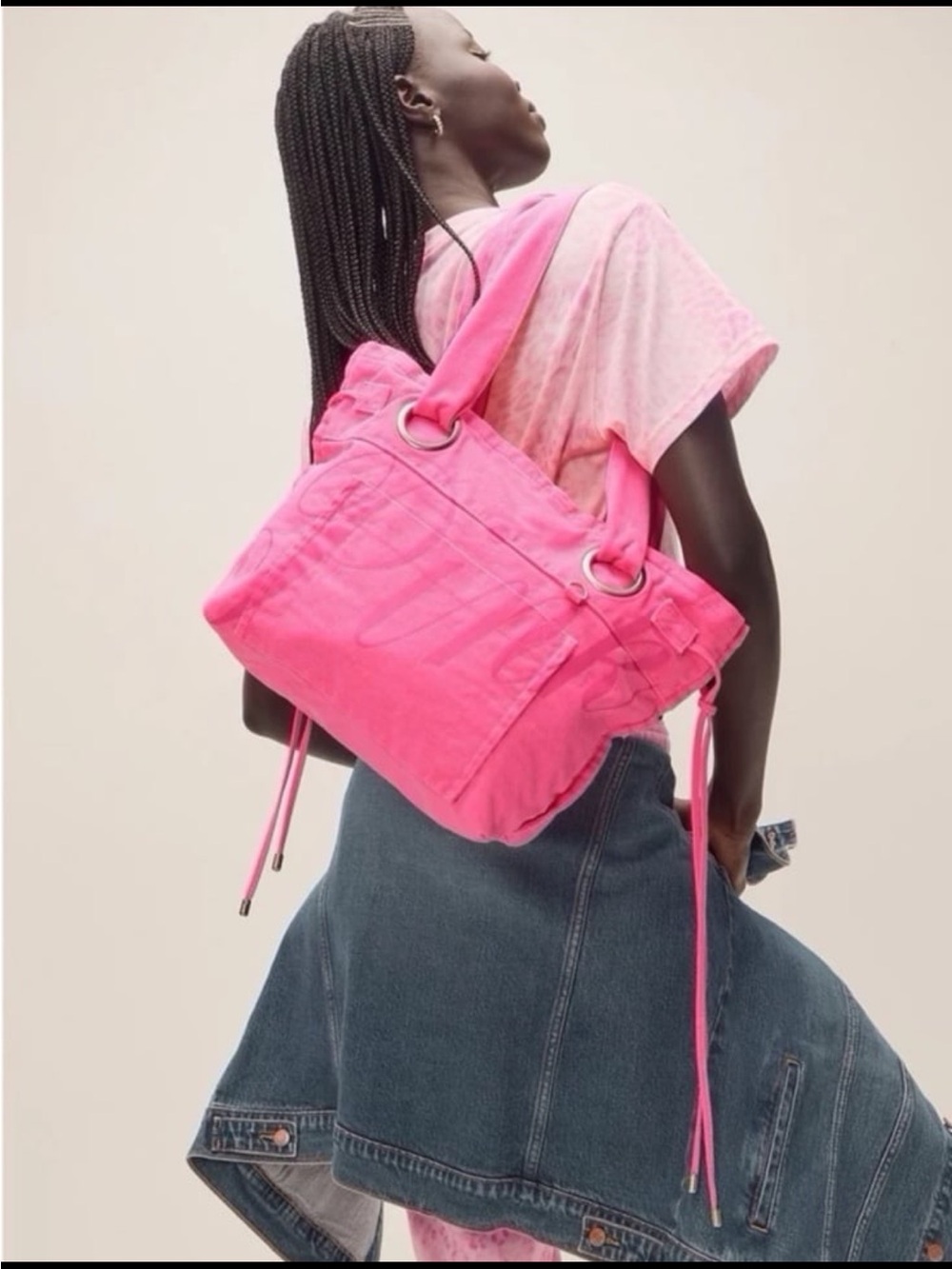 Bright Pink Women's Shoulder Bag - Stylish Everyday Tote